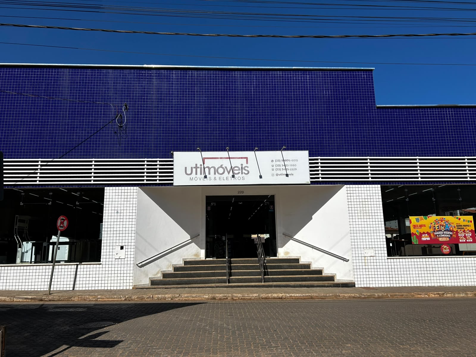 Fachada da loja Utimóveis de Sabinópolis